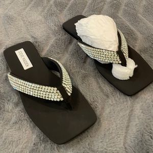 Steve Madden Diva Black Multi Sandals